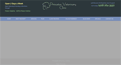 Desktop Screenshot of princetonvetclinic.com
